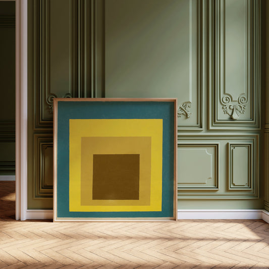 Josef Albers - Still Remembered (Homage to the Square) | Vintage Mid-century Modern Art Print (available framed or unframed)