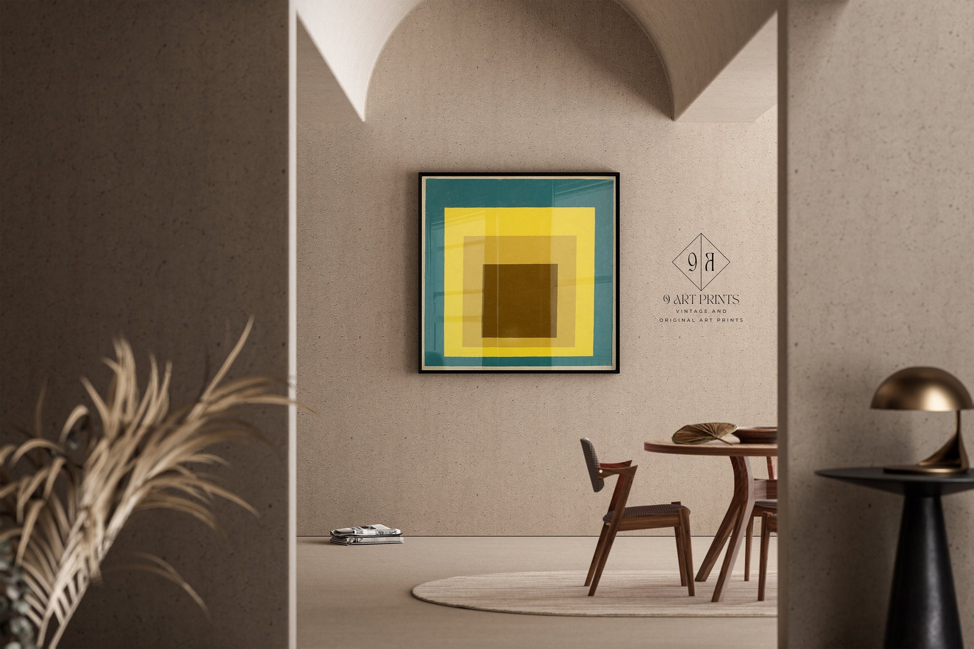 Josef Albers - Still Remembered (Homage to the Square) | Vintage Mid-century Modern Art Print (available framed or unframed)