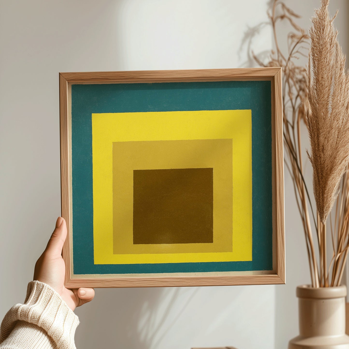 Josef Albers - Still Remembered (Homage to the Square) | Vintage Mid-century Modern Art Print (available framed or unframed)