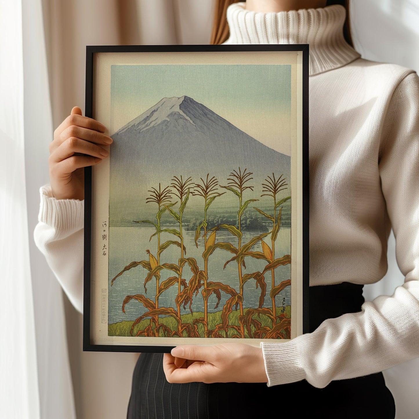 Kawase Hasui - Lake Kawaguchi Oishi | Vintage Japanese Woodblock Ukiyo-e Art (available framed or unframed)