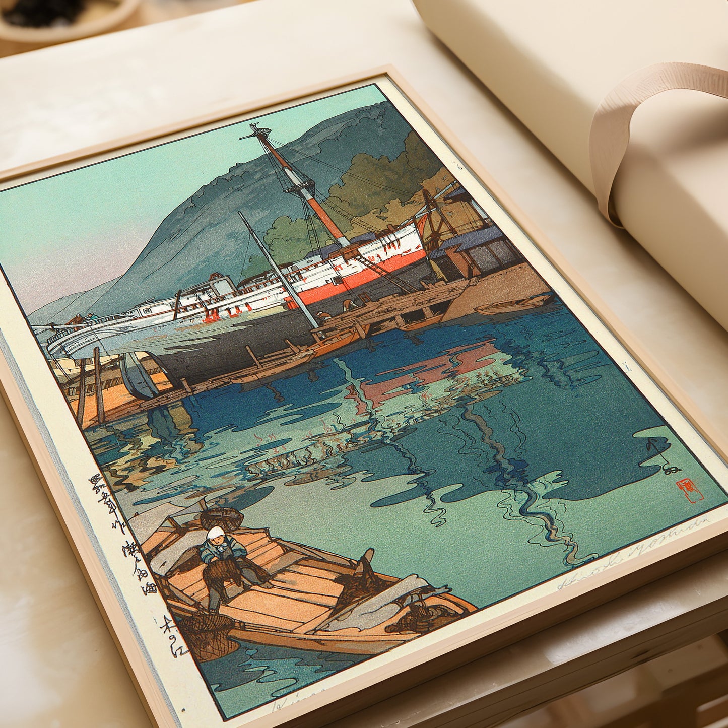 Hiroshi Yoshida – Kinoe | Vintage Japanese Woodblock Art (available framed or unframed)