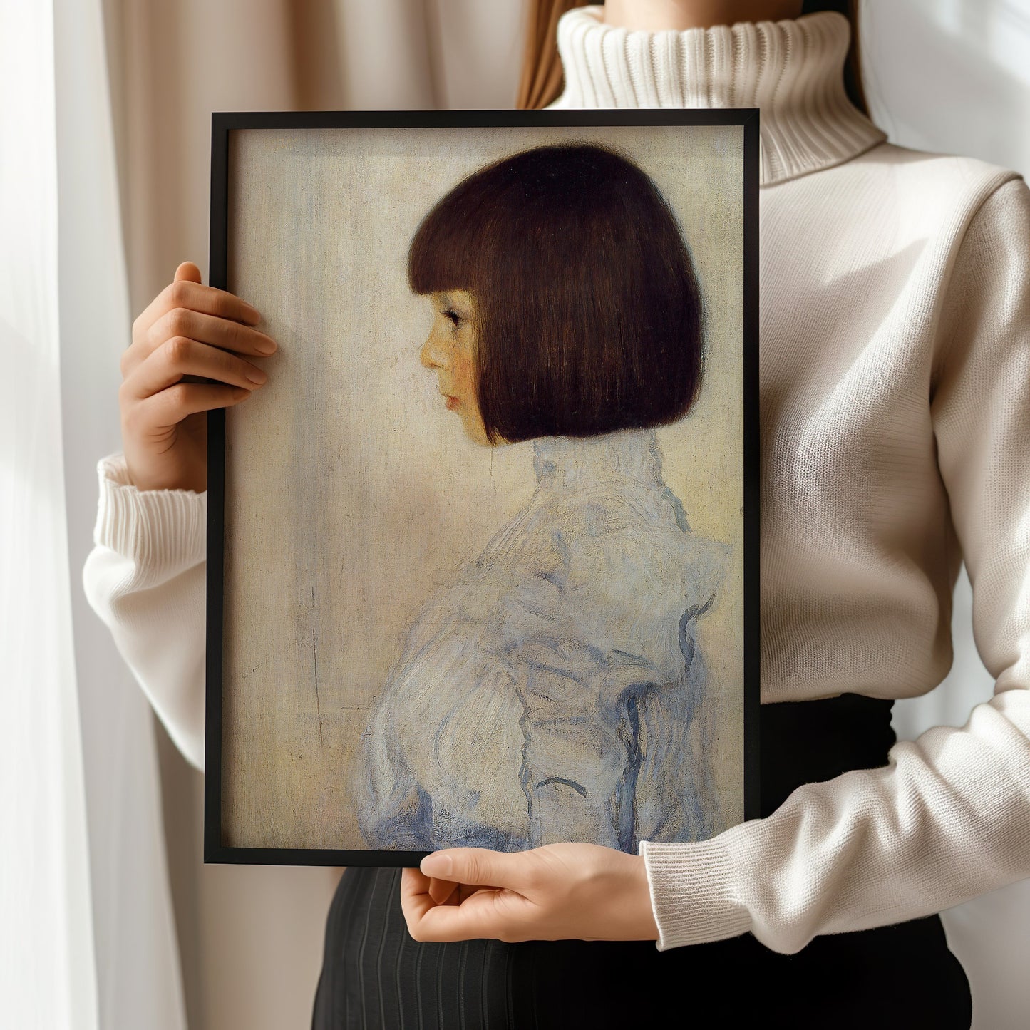 Gustav Klimt - Portrait of Helene Klimt | Famous Vintage Painting (available framed or unframed)