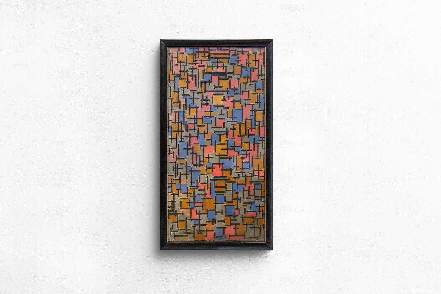 Piet Mondrian - Composition (1916) | Vintage Narrow Vertical Mid-century Modern Art (available framed or unframed)