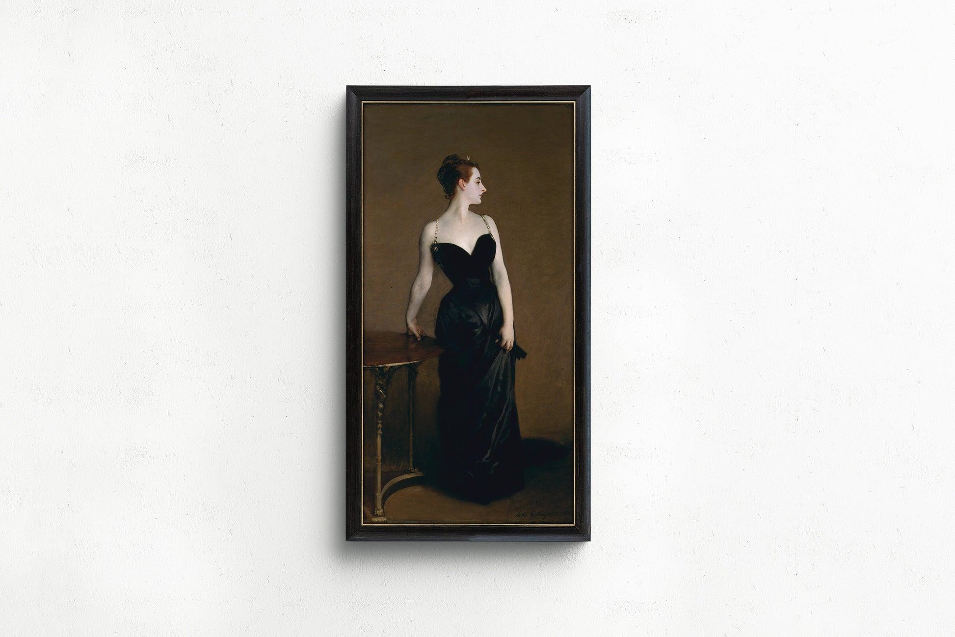 Jonathan Singer Sargent - Madame X | Famous Vintage Narrow Vertical Art (available framed or unframed)