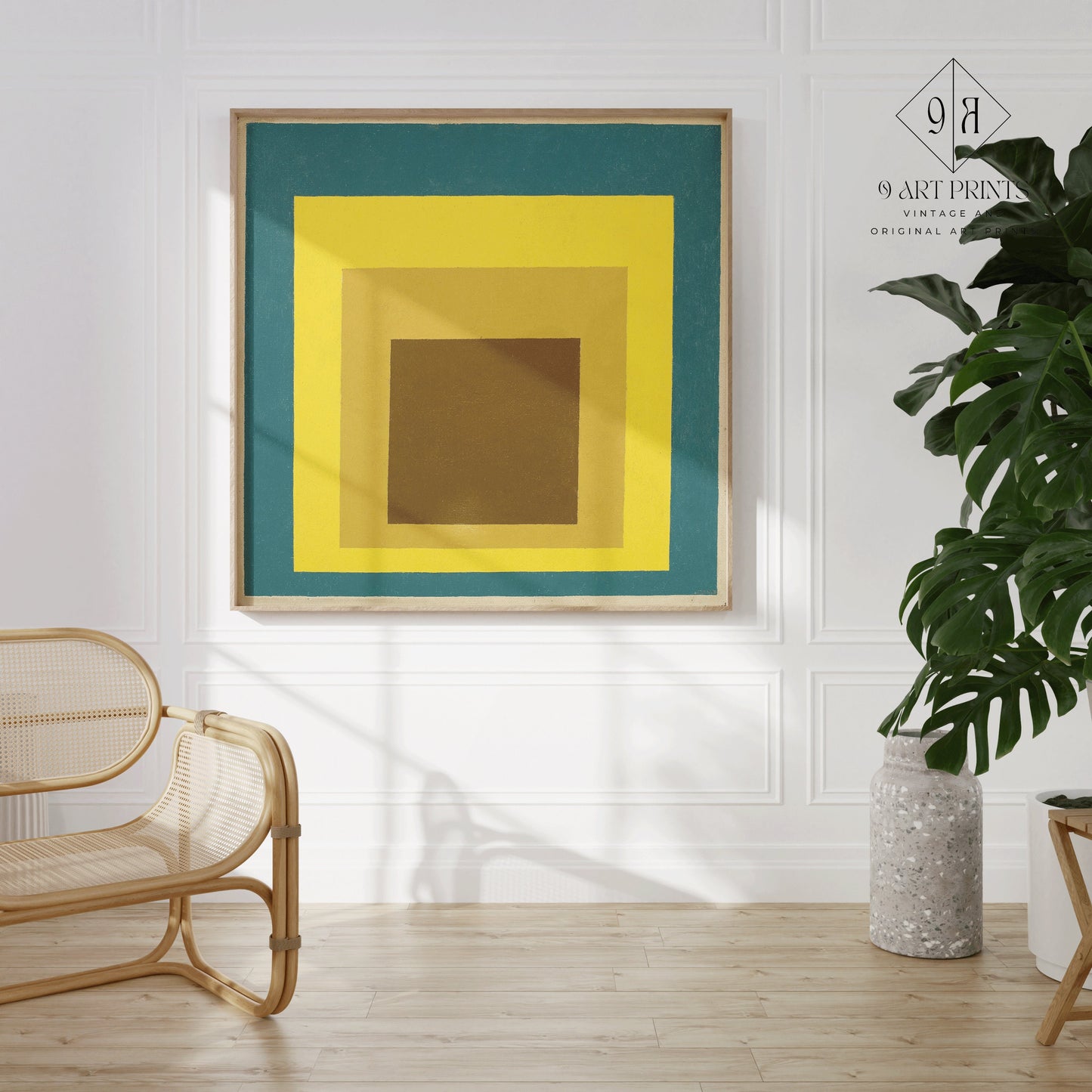 Josef Albers - Still Remembered (Homage to the Square) | Vintage Mid-century Modern Art Print (available framed or unframed)