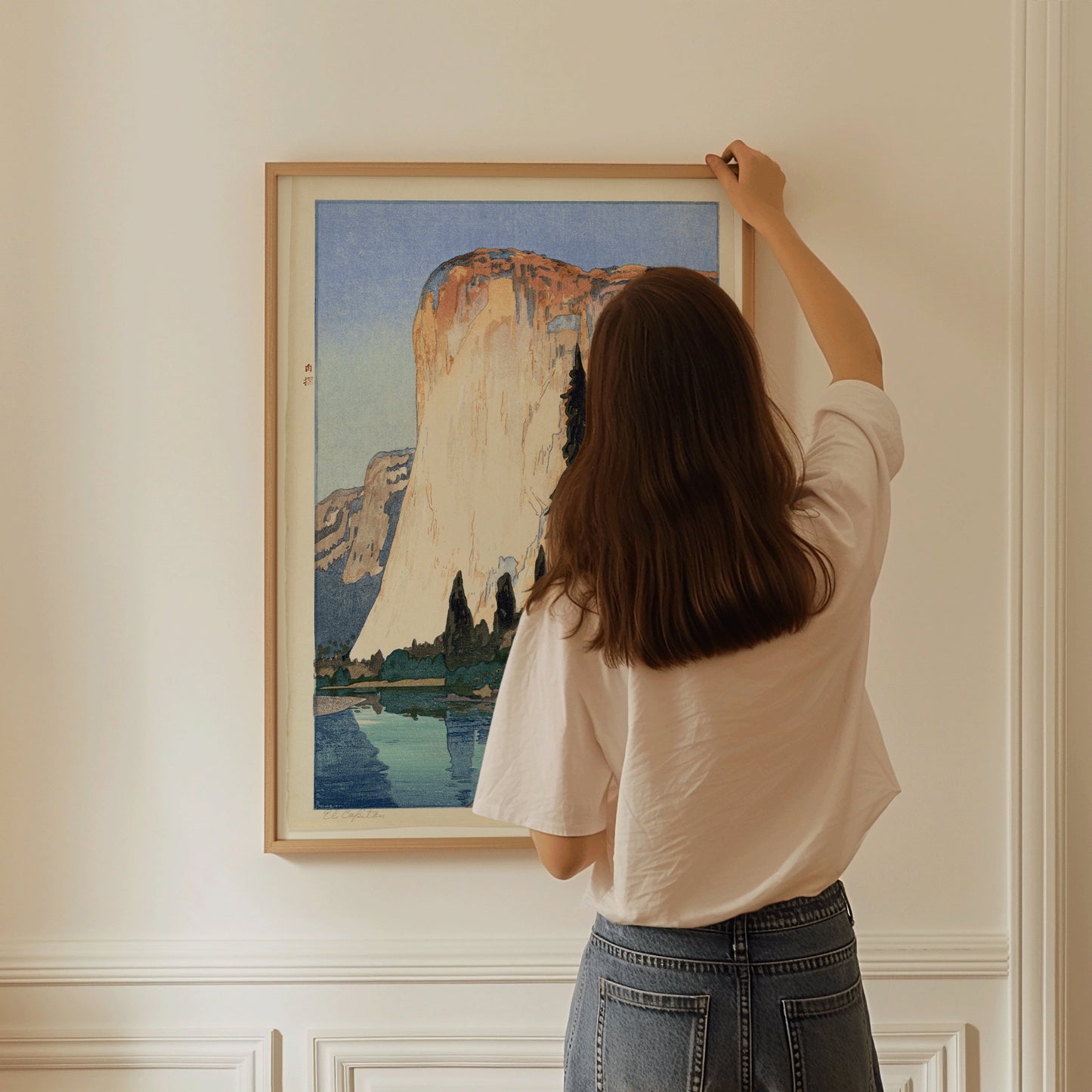 Hiroshi Yoshida – El Capitan | Vintage Japanese Woodblock Art (available framed or unframed)