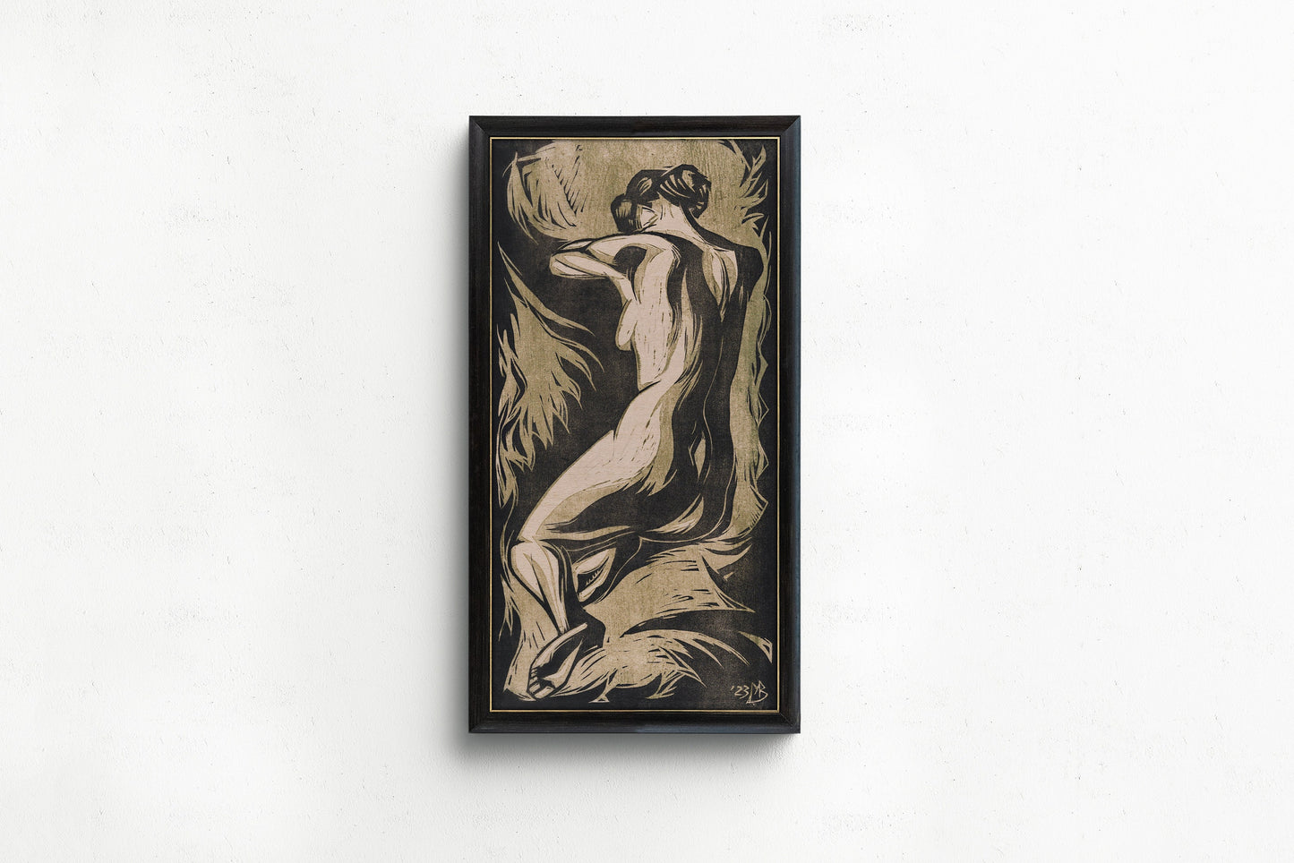 Naakte Vrouw - Meijer Bleekrode (1923) | Vintage Narrow Vertical Art (available framed or unframed)