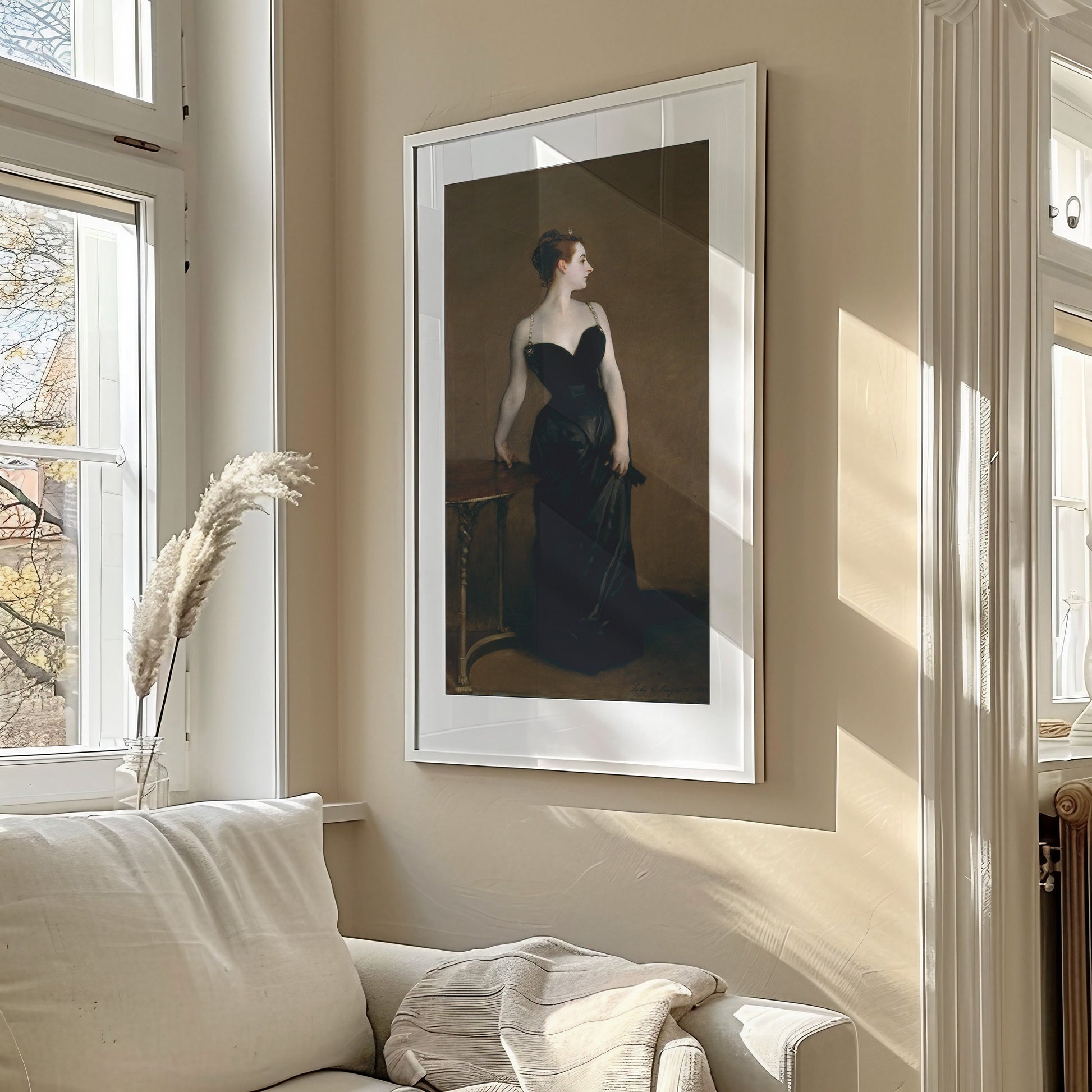 Jonathan Singer Sargent - Madame X | Famous Vintage Narrow Vertical Art (available framed or unframed)