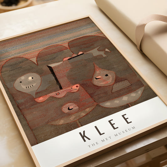 Paul Klee Barbarian Sacrifice modern abstract art print, available framed or unframed, elevates space with museum-quality craftsmanship.