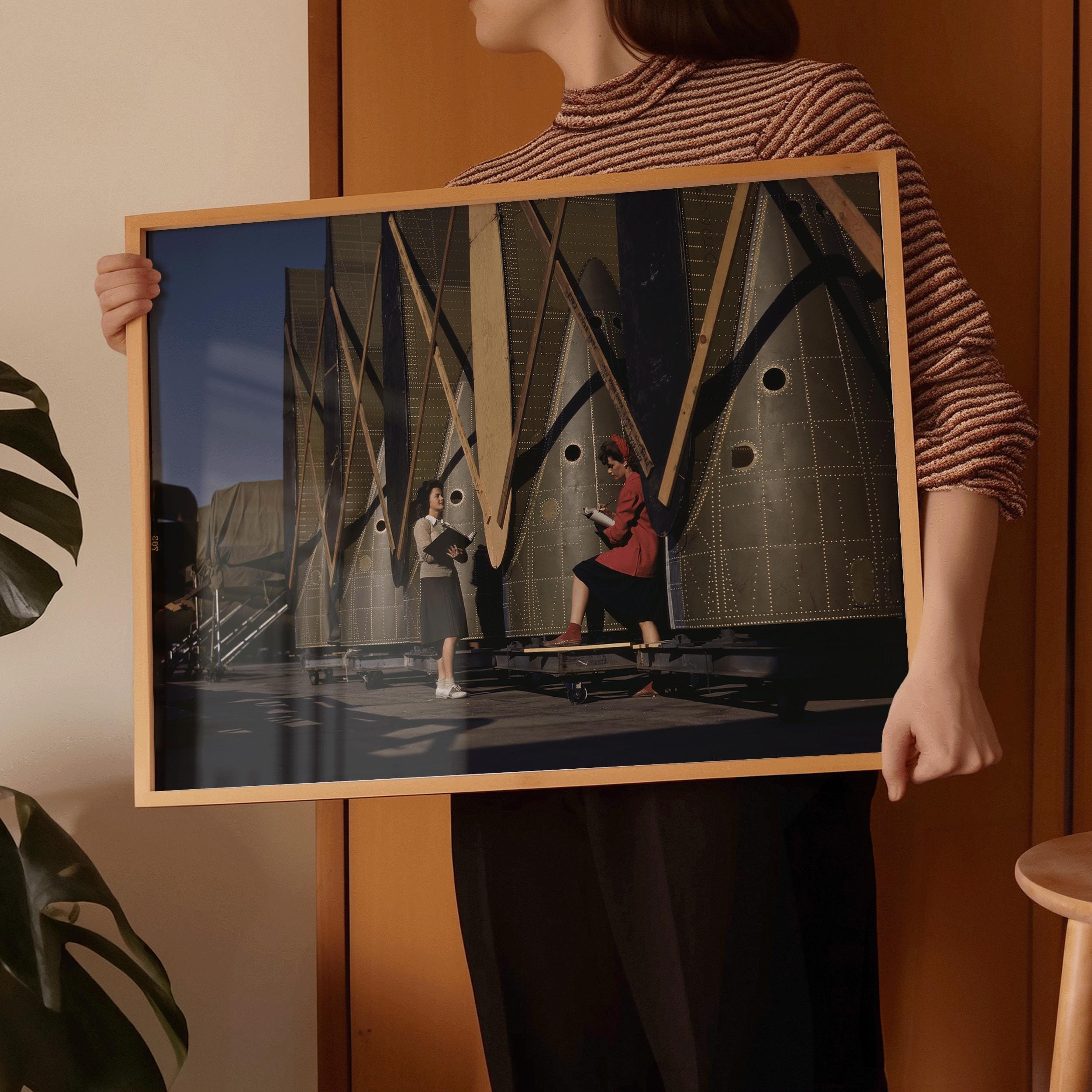 Female Rocket Inspectors : Famous Color Vintage Photograph Giclée Print