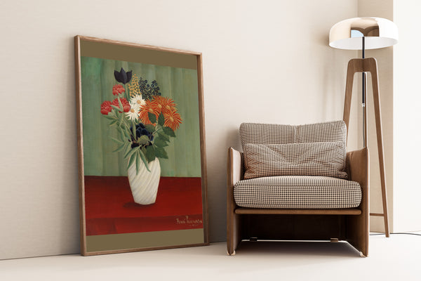 Henri Rousseau — Bouquet of Flowers with China Asters and Tokyos | Fine Art Print