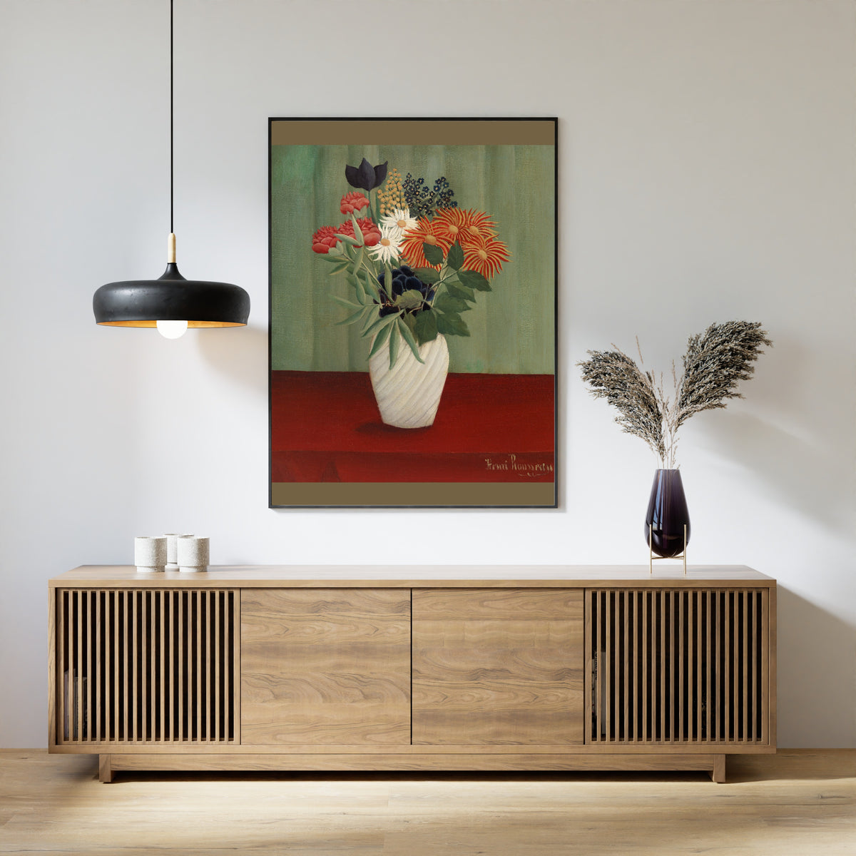 Henri Rousseau — Bouquet of Flowers with China Asters and Tokyos | Fine Art Print