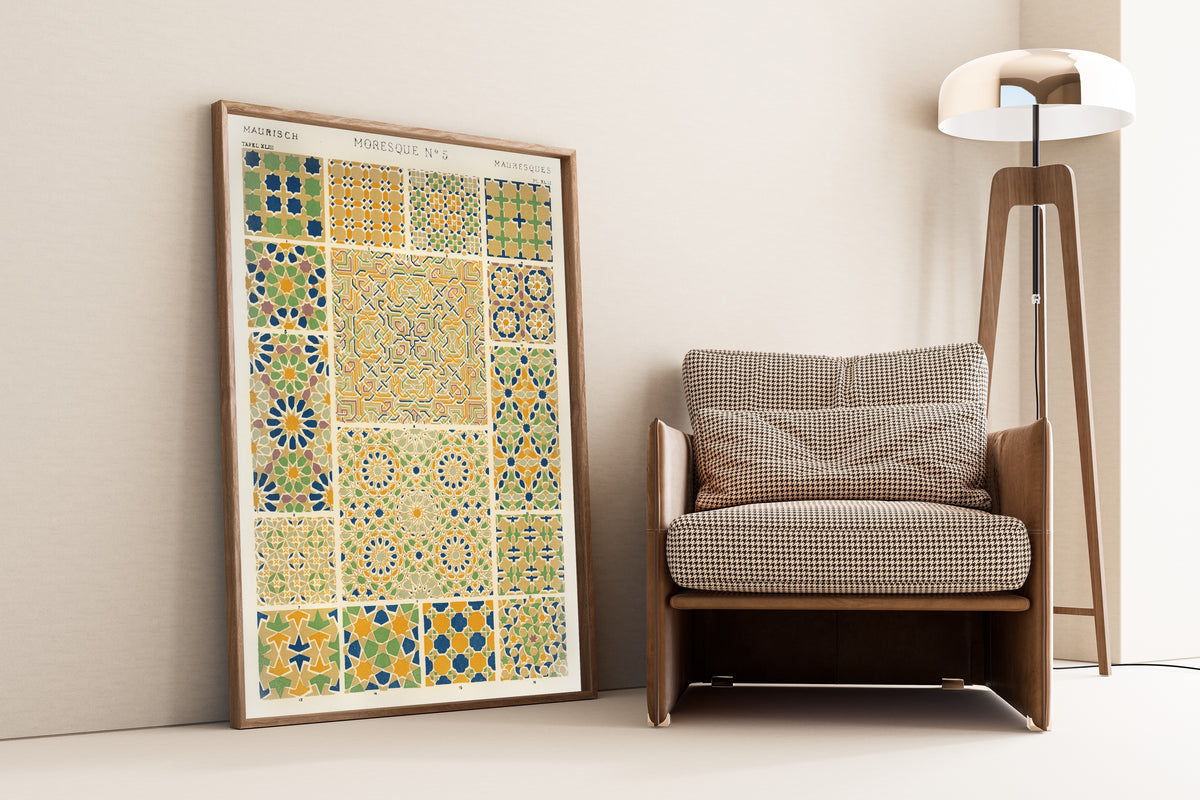 Owen Jones — Moresque No. 5, from The Grammar of Ornament | Ornament Plate Print