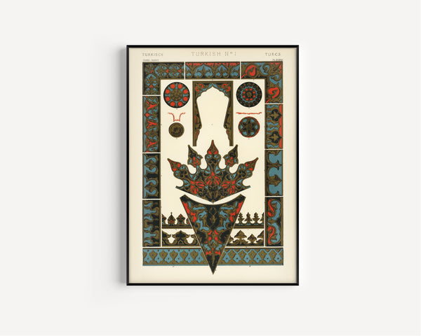Owen Jones — Turkish No. 1, from The Grammar of Ornament | Ornament Plate Print