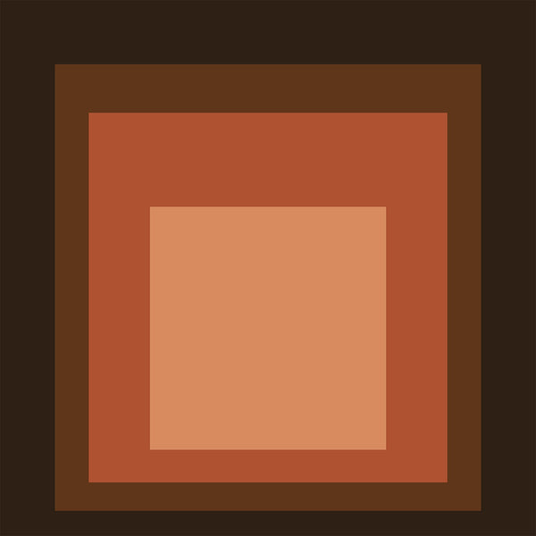 Oxblood — Homage to the Square | Mid-Century Modern Art Print