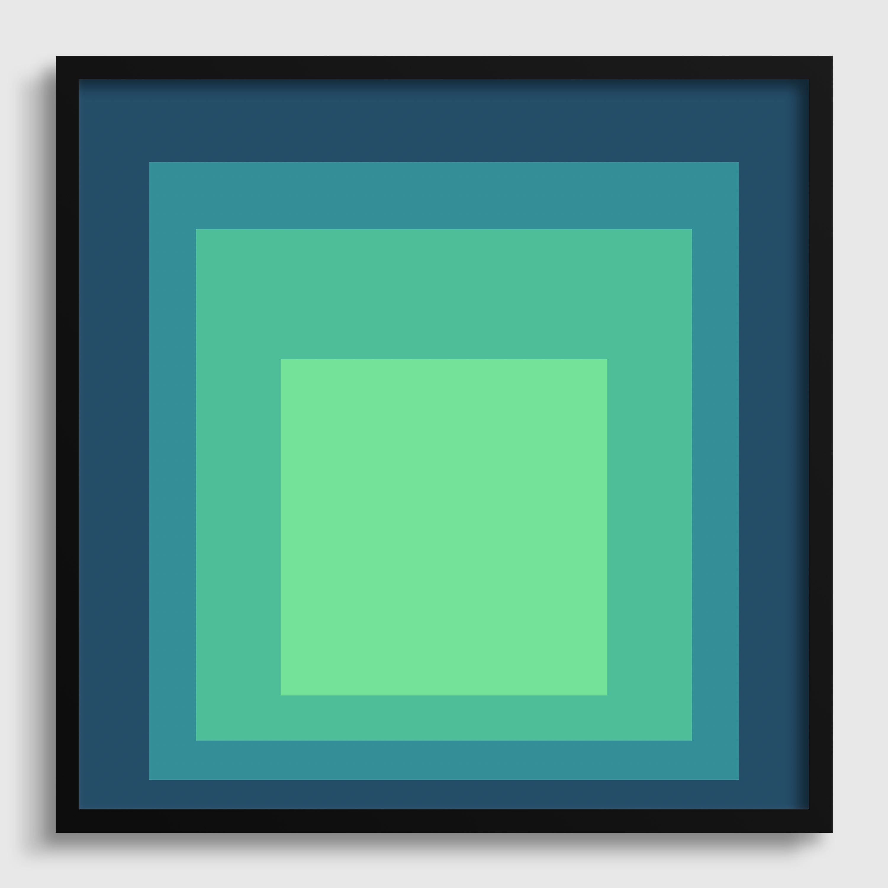 Inspired by Josef Albers - Sarah - Homage to the Square Giclée Print: Mid - Century Modern Art - 9ArtPrints
