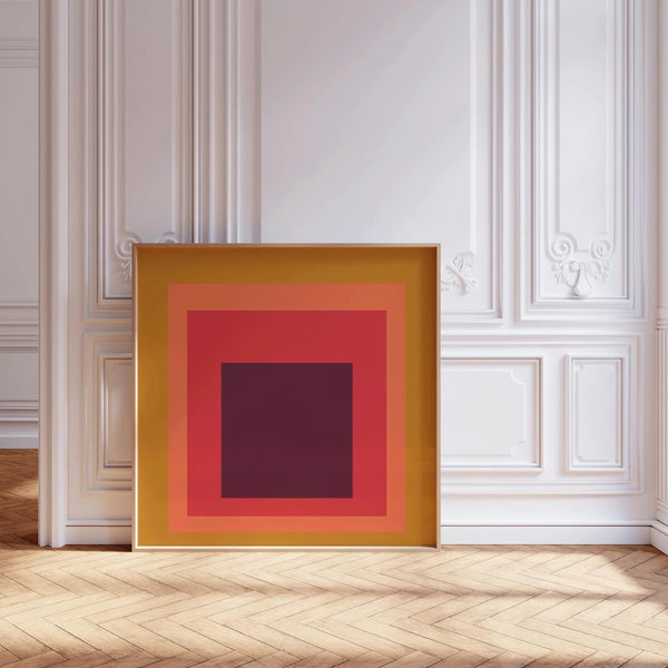 Orange, Connecticut — Homage to the Square | Mid-Century Modern Art Print
