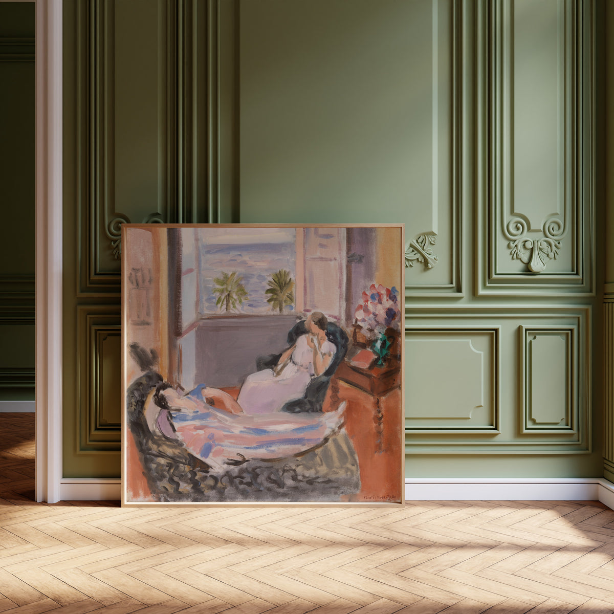 Henri Matisse — Interior with Two Figures, Open Window | Fine Art Print