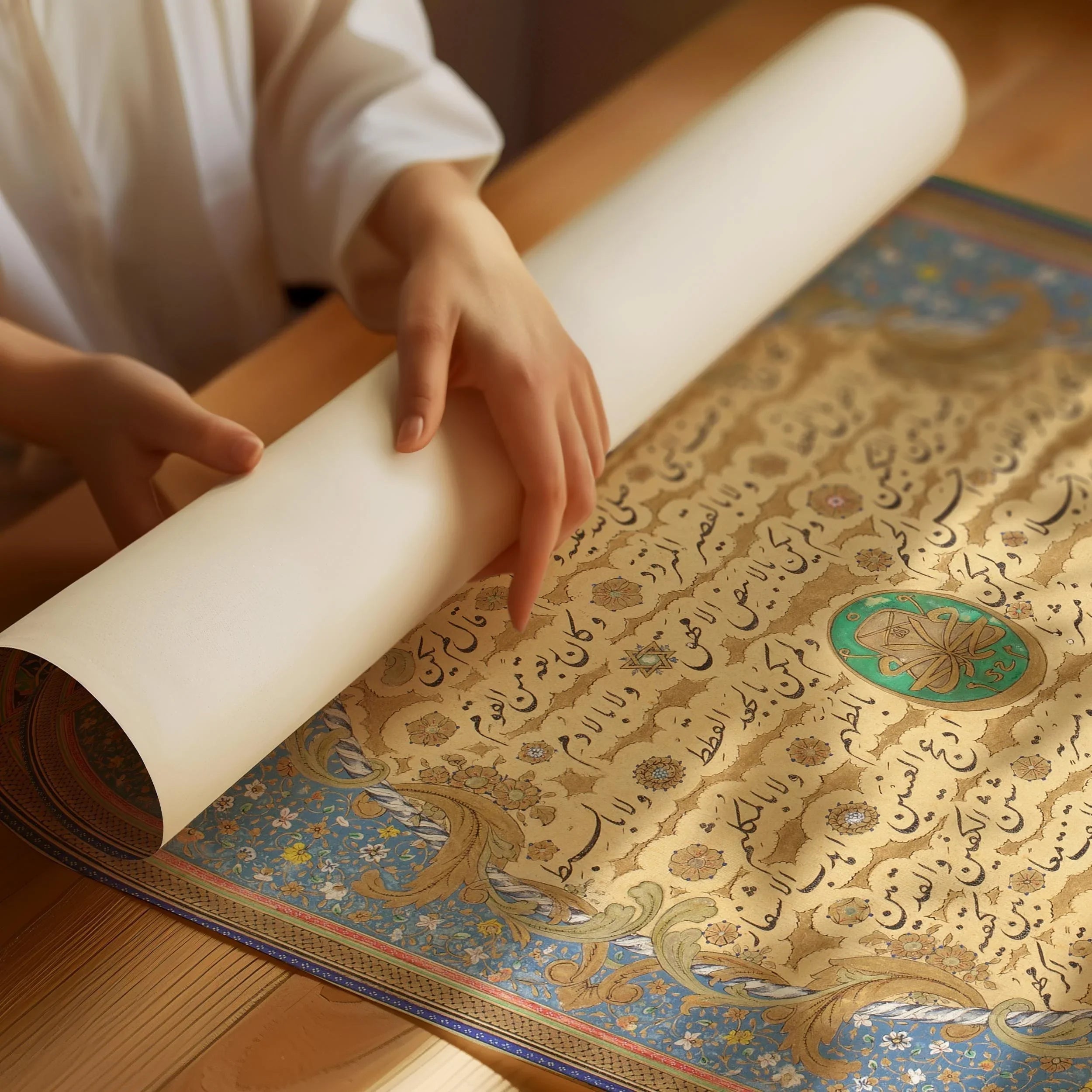 Islamic Calligraphy Art: Hilye - Prophet Muhammad Portrait, Niyazi Efendi - 9ArtPrints