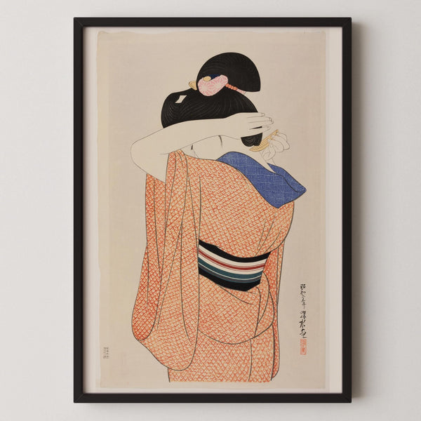 Ito Shinsui — The Long Undergarment | Shin Hanga Bijinga