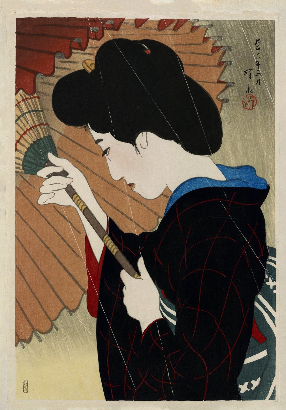 Ito Shinsui — Passing Rain | Shin Hanga Bijinga - 9ArtPrints