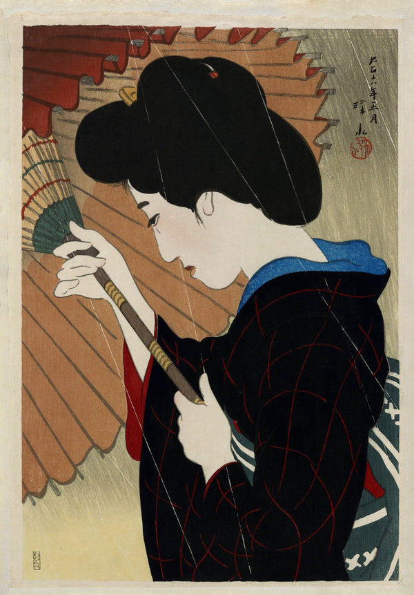 Ito Shinsui — Passing Rain | Shin Hanga Bijinga