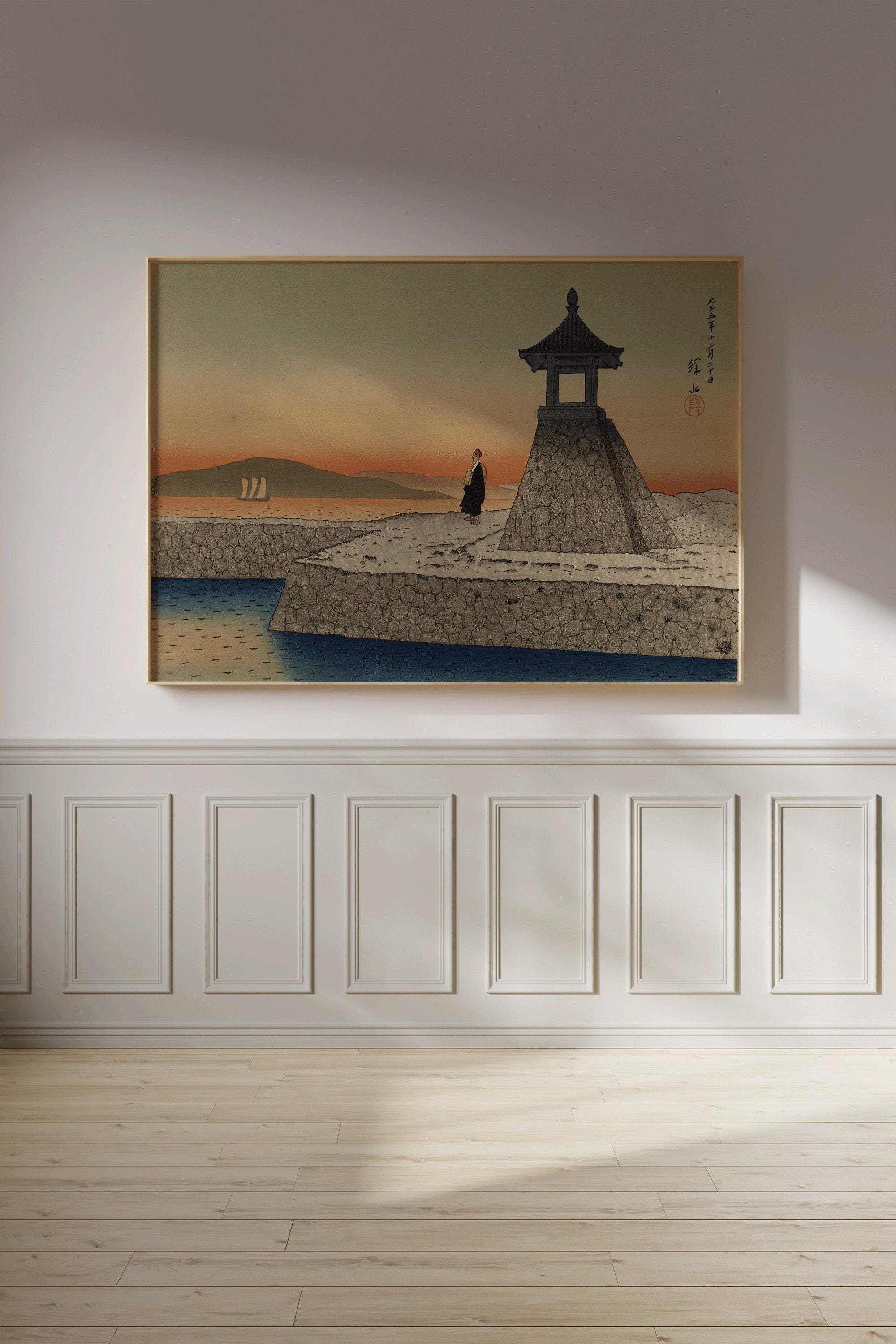 Ito Shinsui Sunrise Akashi Print: Vintage Japanese Woodblock Art - 9ArtPrints
