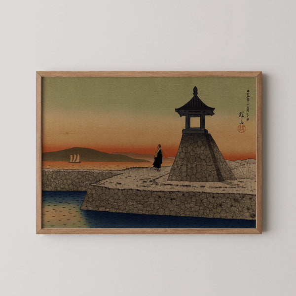 Ito Shinsui — Sunrise at Akashi | Shin Hanga Landscape