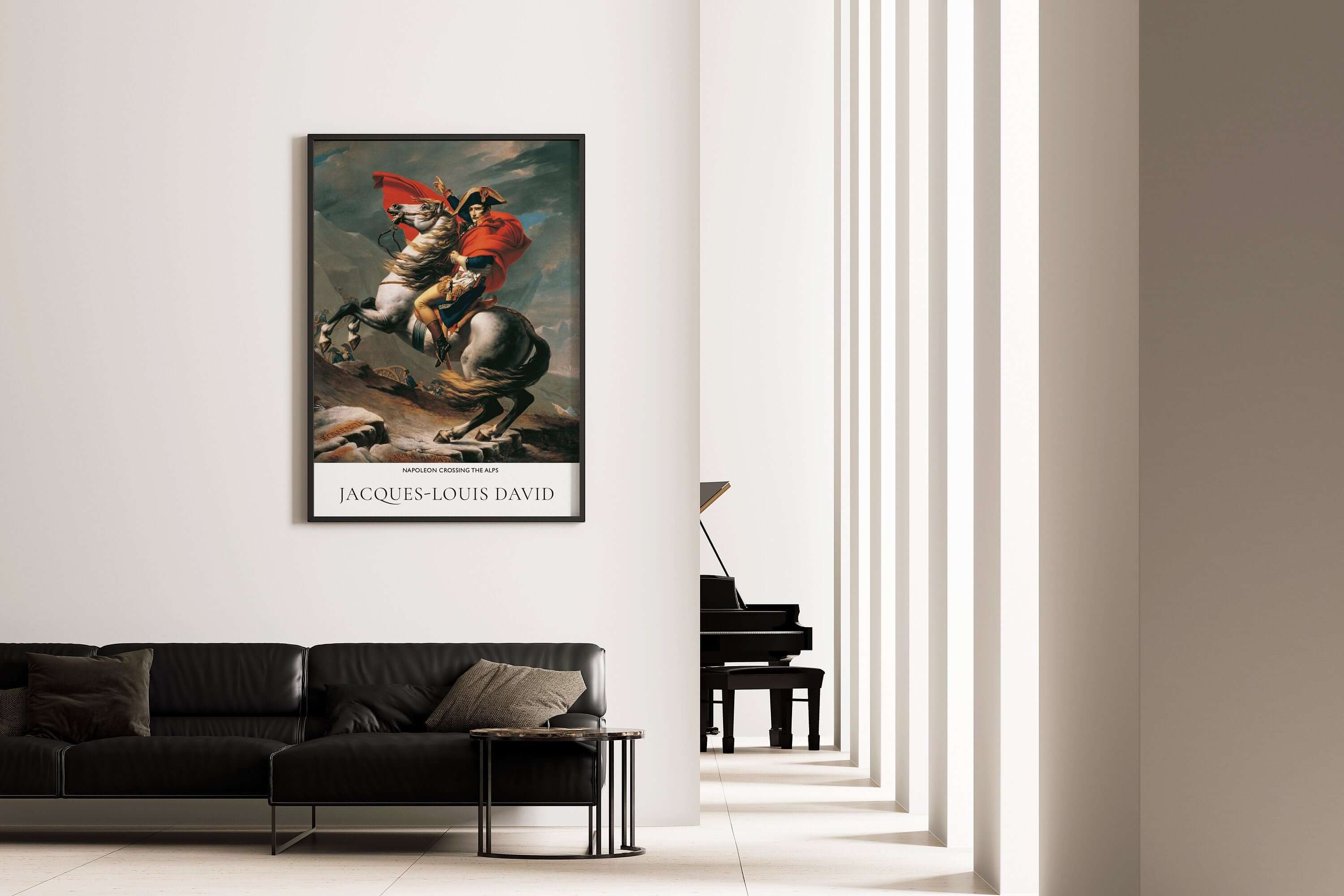 Jacques - Louis David - Napoleon Crossing the Alps | Famous Art (available framed or unframed) - 9ArtPrints