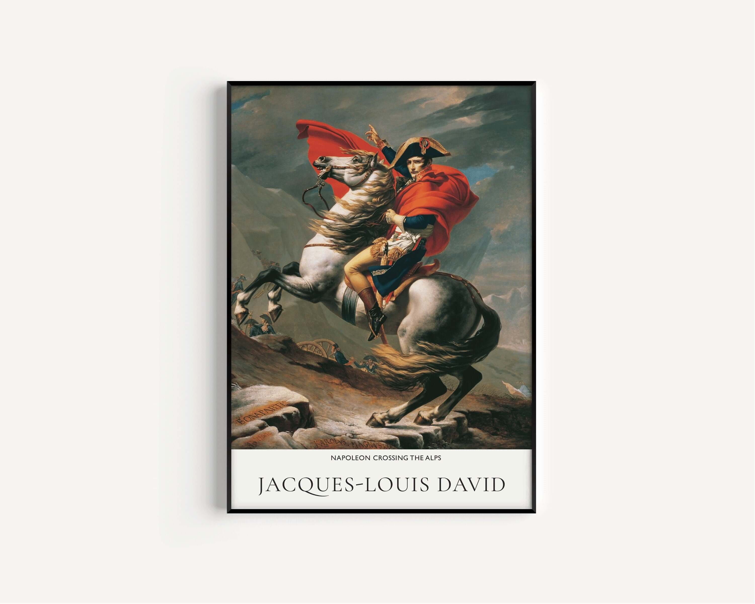 Jacques - Louis David - Napoleon Crossing the Alps | Famous Art (available framed or unframed) - 9ArtPrints