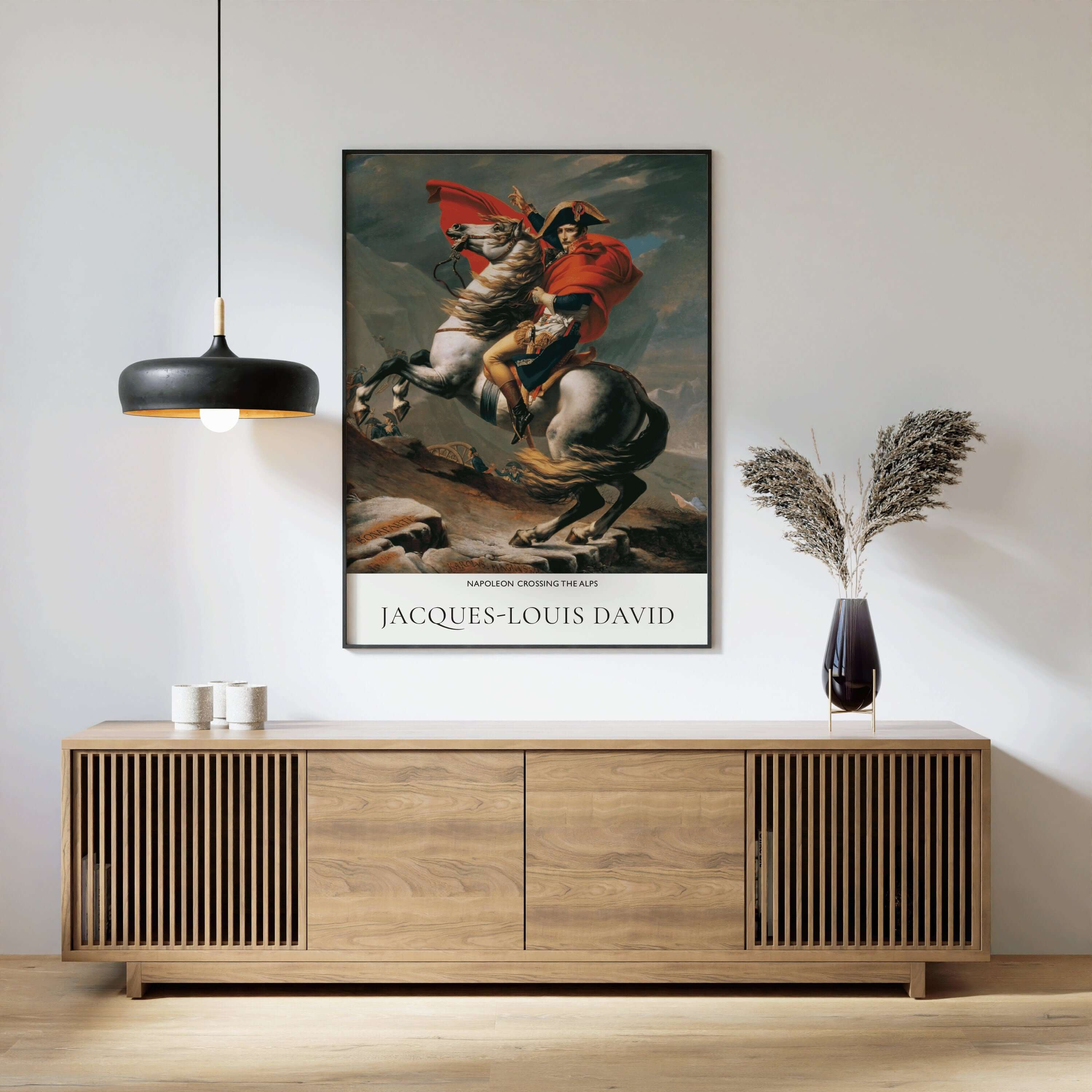 Jacques - Louis David - Napoleon Crossing the Alps | Famous Art (available framed or unframed) - 9ArtPrints