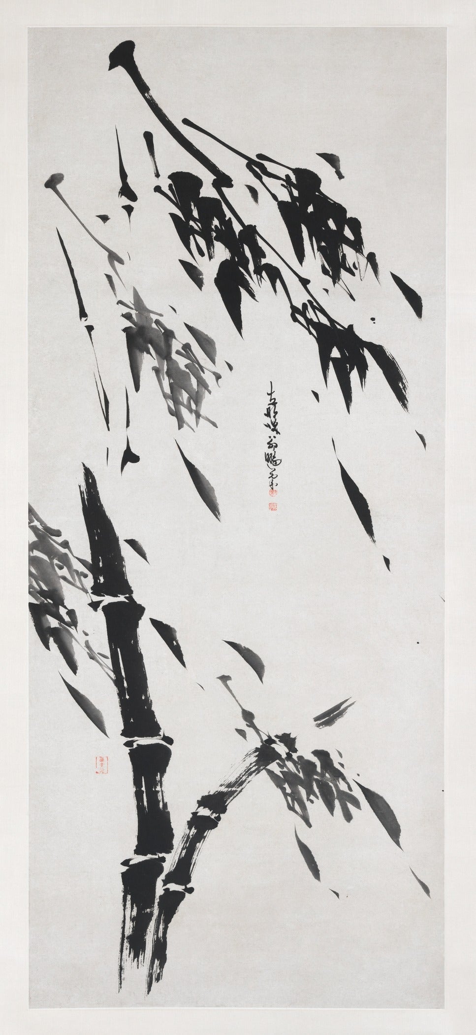 Japanese Art — Bamboo in the Wind | Japanese Ink Painting - 9ArtPrints
