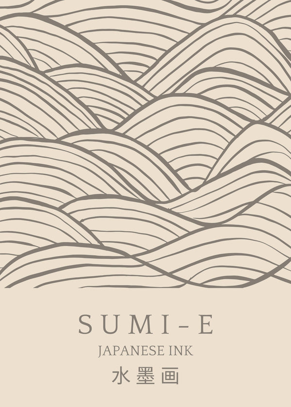 Japanese Art — Sumi-E Ink Brush Strokes | Japanese Calligraphy