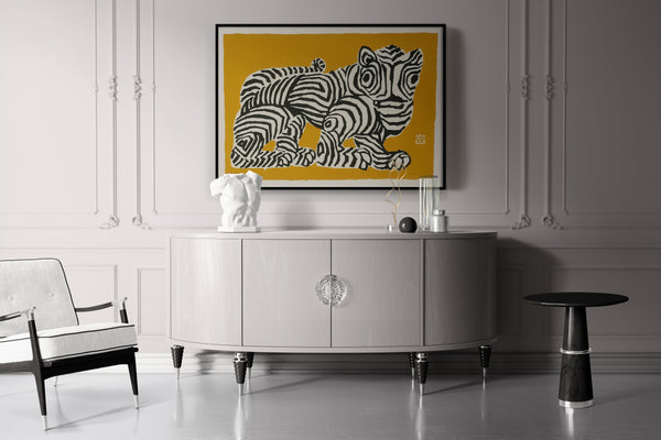 Tokuriki Tomikichiro — Abstract Tiger | Sosaku-hanga Print