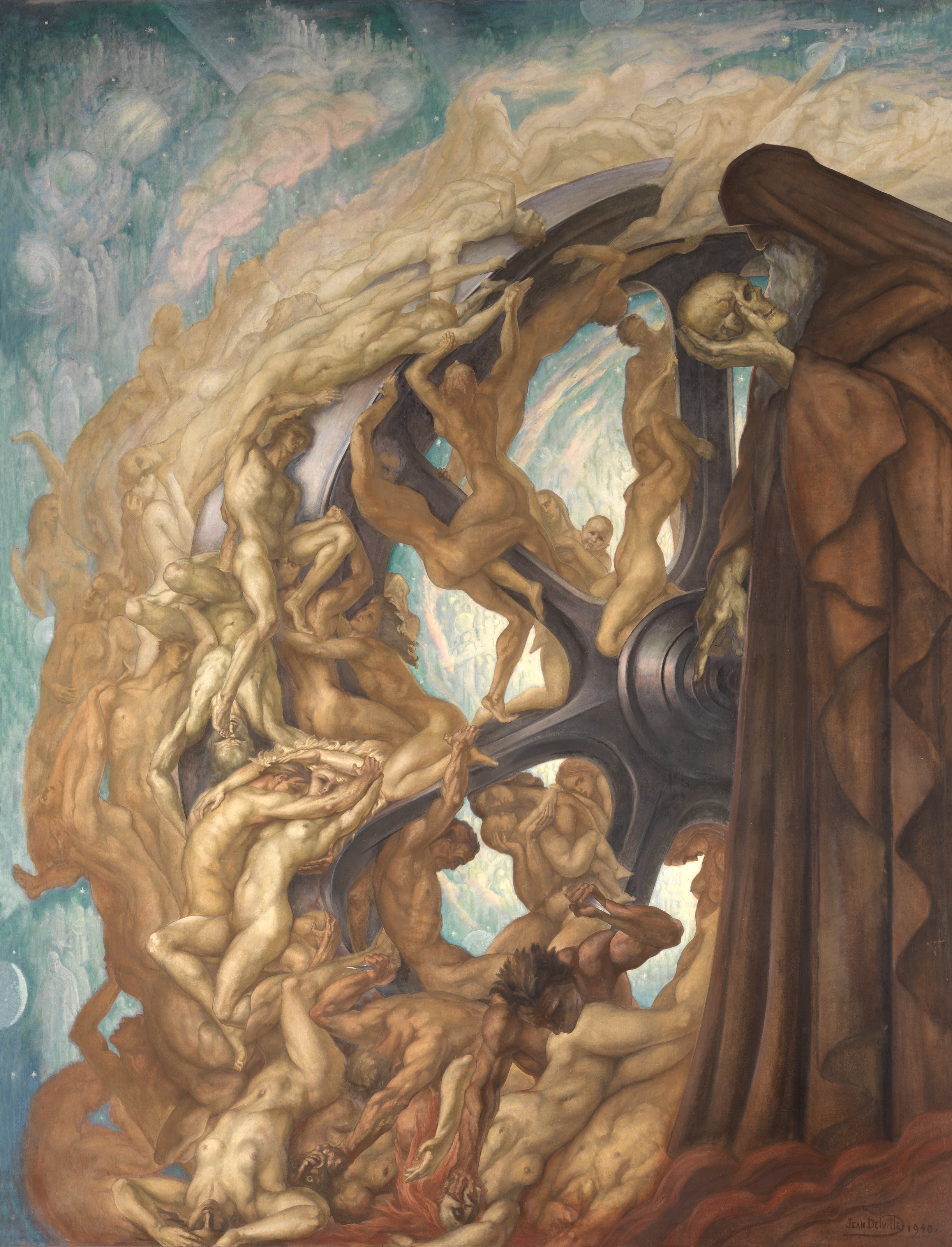 Jean Delville — La Roue du Monde (The Wheel of the World) | Fine Art Giclée Print - 9ArtPrints