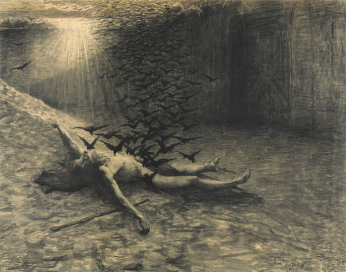 Jean Delville — The Birds of Lake Stymphale | Symbolist Fine Art Print - 9ArtPrints