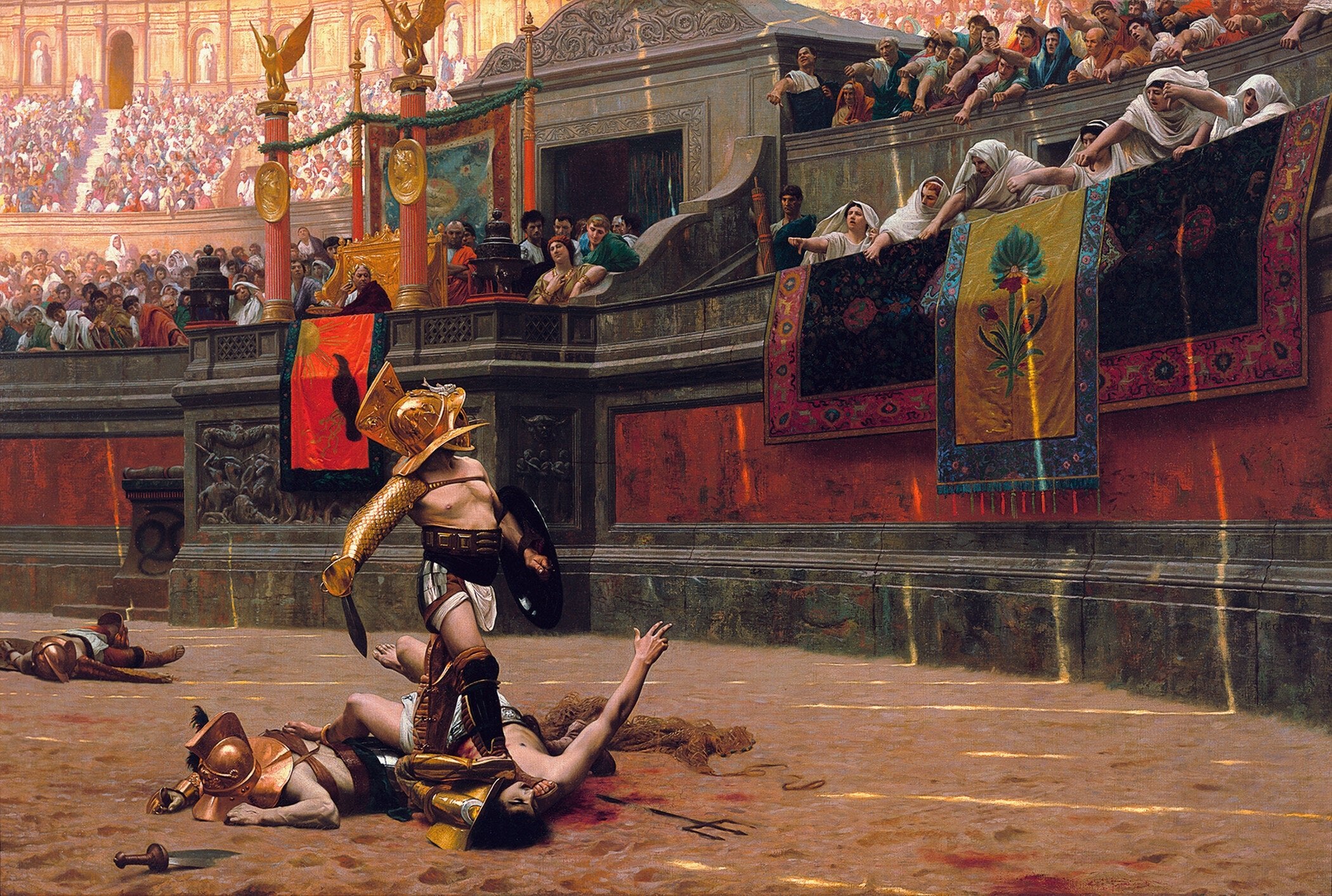 Jean-Léon Gérôme — Pollice Verso | Academic Orientalist Painting - 9ArtPrints