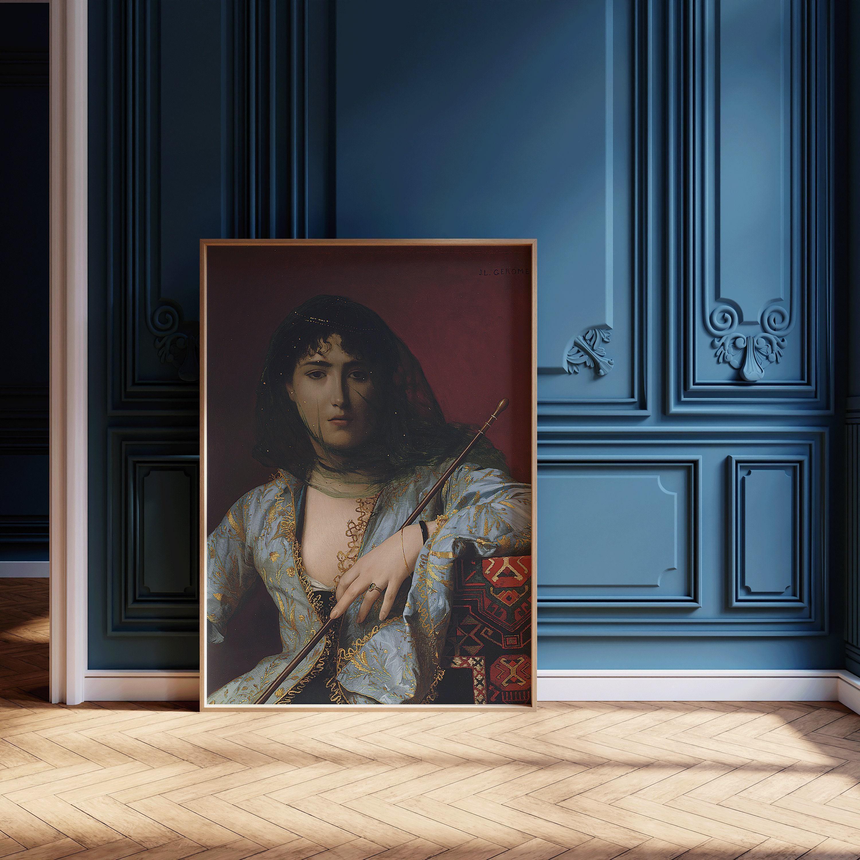 Jean - Léon Gérôme - Veiled Circassian Beauty | Orientalist Art (available handframed or unframed) - 9ArtPrints