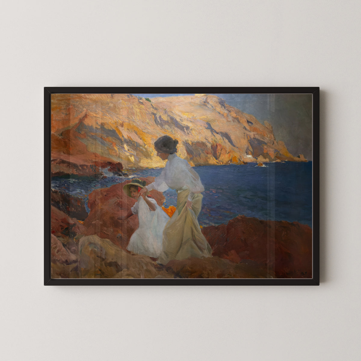 Joaquín Sorolla — Clotilde and Elena on the Rocks, Jávea | Fine Art Print - 9ArtPrints