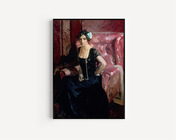 Joaquín Sorolla — Clotilde in Evening Dress | Fine Art Print