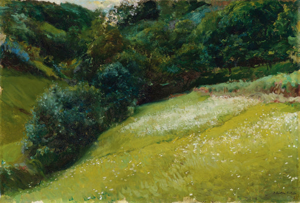 Joaquín Sorolla — Field in Asturias, San Esteban de Pravia | Fine Art Print