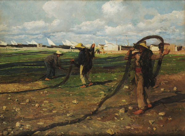 Joaquín Sorolla — Fishermen with their Nets | Fine Art Print