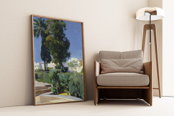 Joaquín Sorolla — Gardens of the Alcázar, Seville | Fine Art Print