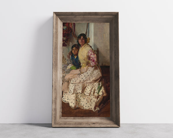 Joaquín Sorolla — Pepilla the Gypsy and Her Daughter | Fine Art Print