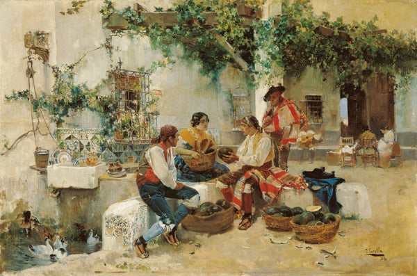 Joaquín Sorolla — Selling Melons | Fine Art Print