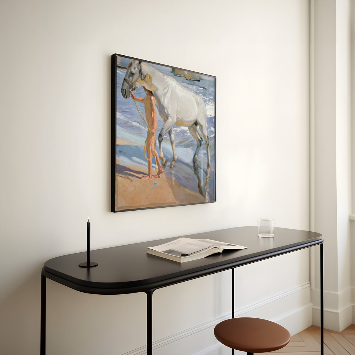 Joaquín Sorolla — The Horse's Bath | Fine Art Print - 9ArtPrints