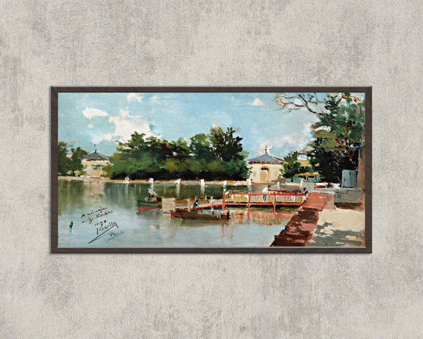 Joaquín Sorolla — The Jetty in the Retiro Gardens, Madrid | Fine Art Print