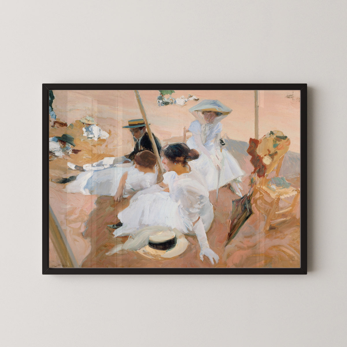 Joaquín Sorolla — Under the Awning, Zarauz | Fine Art Print - 9ArtPrints