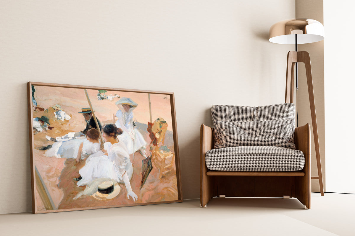 Joaquín Sorolla — Under the Awning, Zarauz | Fine Art Print - 9ArtPrints