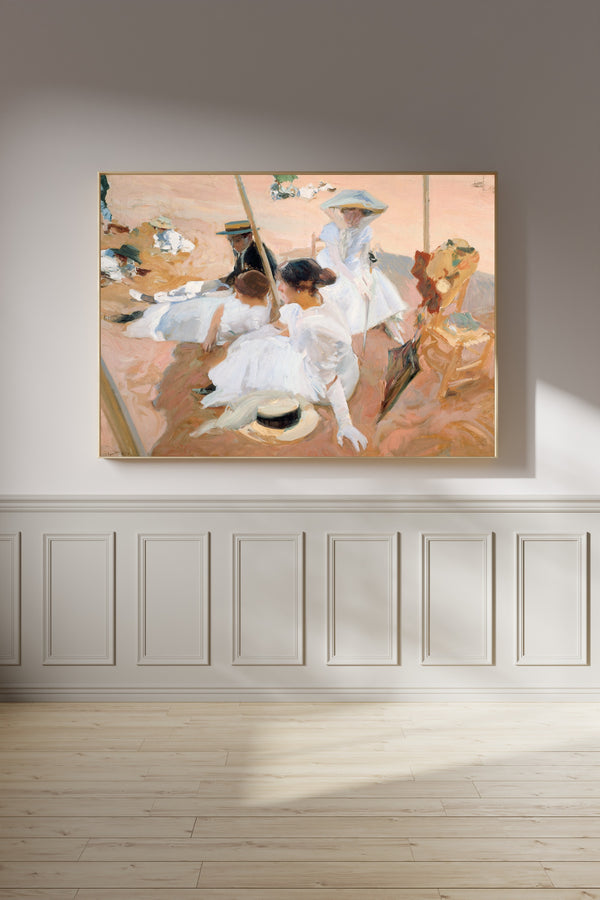 Joaquín Sorolla — Under the Awning, Zarauz | Fine Art Print